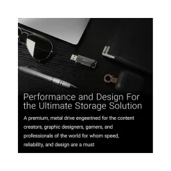 PNY PRO Elite 1TB USB 3.2 Gen 2 Type-A Flash Drive, Gray (P-FD1TBPROV2-GE)