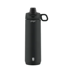 POGO GEAR ACTIVE Stainless Steel Water Bottle, 18 oz., Black (488-0887-400-6)