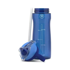 POGO GEAR Tritan Water Bottle with Soft Straw, 18 oz., Blue (213-0694-021-6)