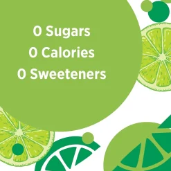 Poland Spring Sparkling Water, Zesty Lime, 16.9 oz. Bottles, 24/Carton (12349570/122058)