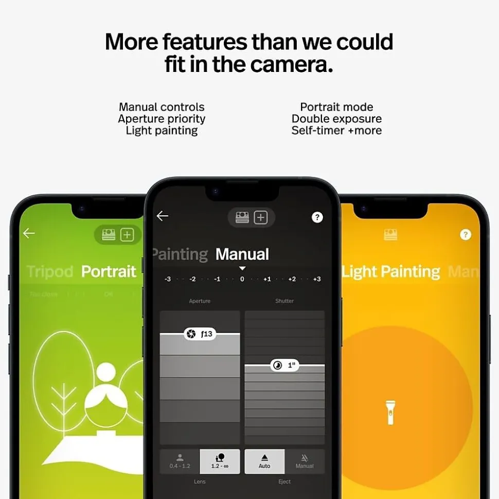 Polaroid Now 2nd Generation I-Type Instant Film Bluetooth Camera, Black (9076)