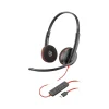 Poly Blackwire 3220 Stereo Headset, USB-C/USB-A, UC Certified, Bulk (8X228A6)