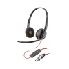 Poly Blackwire 3220 Stereo Headset, USB-C/USB-A, UC Certified (8X228AA)