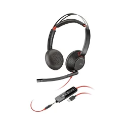 Poly Blackwire 5220 Stereo Headset, USB-C/3.5mm, UC Certified (8X231AA)