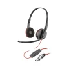 Poly Blackwire 3220 Stereo Headset, USB-C/USB-A, UC Certified, Bulk (8X2J9A6)