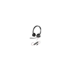 Poly Blackwire 3320 Wired Stereo On Ear Computer Headset, Black (213934-01)