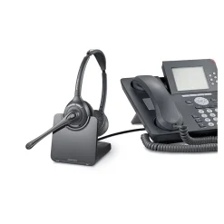 Poly CS 520-XD Wireless Phone Headset, Over-the-Head, Black (7E2J9AA#ABA)