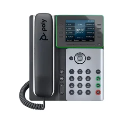 Poly Edge E350 32-Line VOIP Phone, White/Black (89B53AA)
