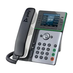 Poly Edge E350 32-Line VOIP Phone, White/Black (89B53AA)