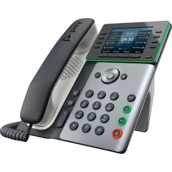 Poly Edge E350 32-Line VOIP Phone, White/Black (89B53AA)