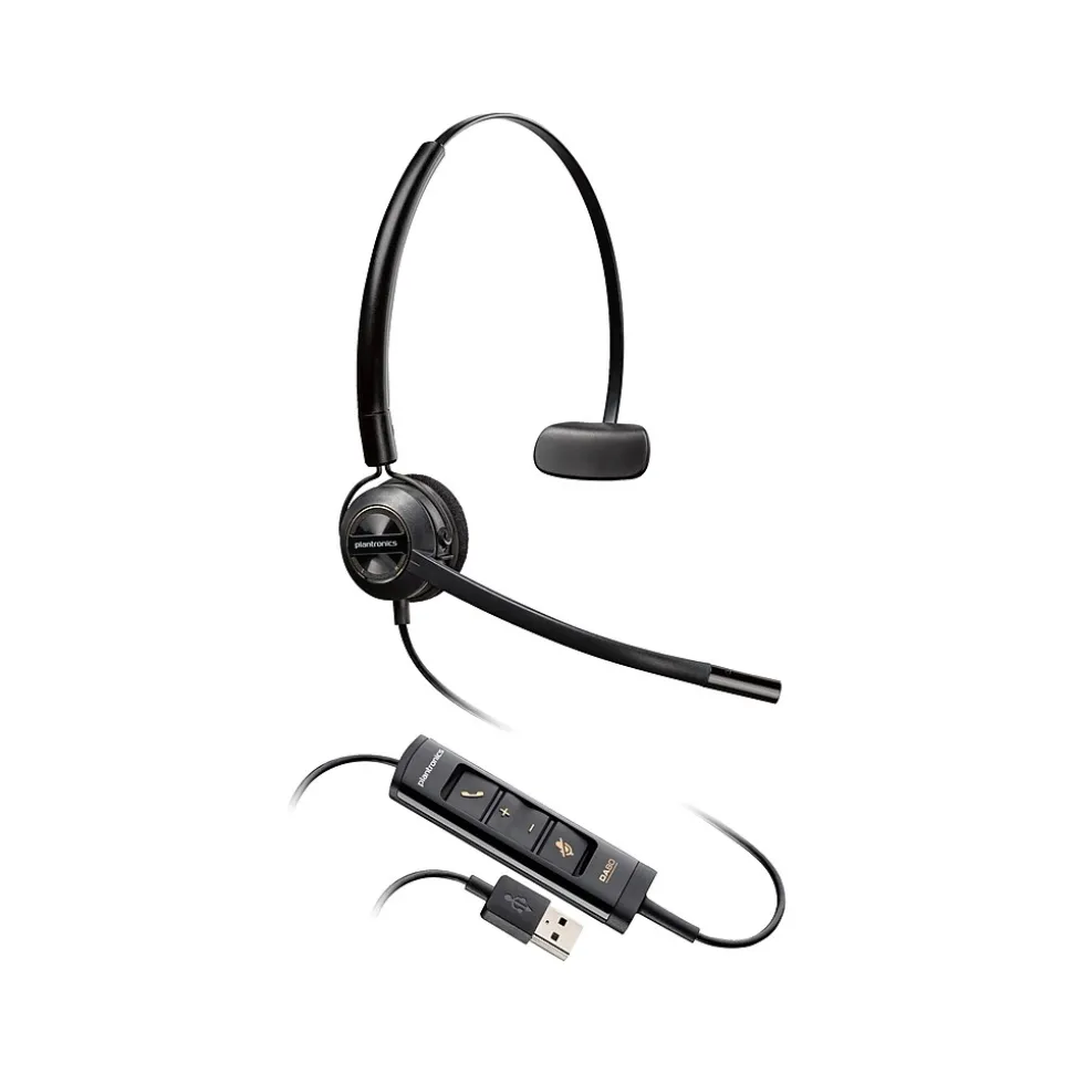 Poly EncorePro 545 Mono On Ear Headset, USB-A (783R4AA)