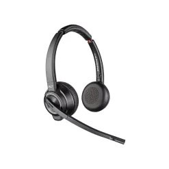 Poly Savi S8220 Spare Wireless Noise Canceling Stereo Headset, Over-the-Head, Black (85T31AA#ABA)