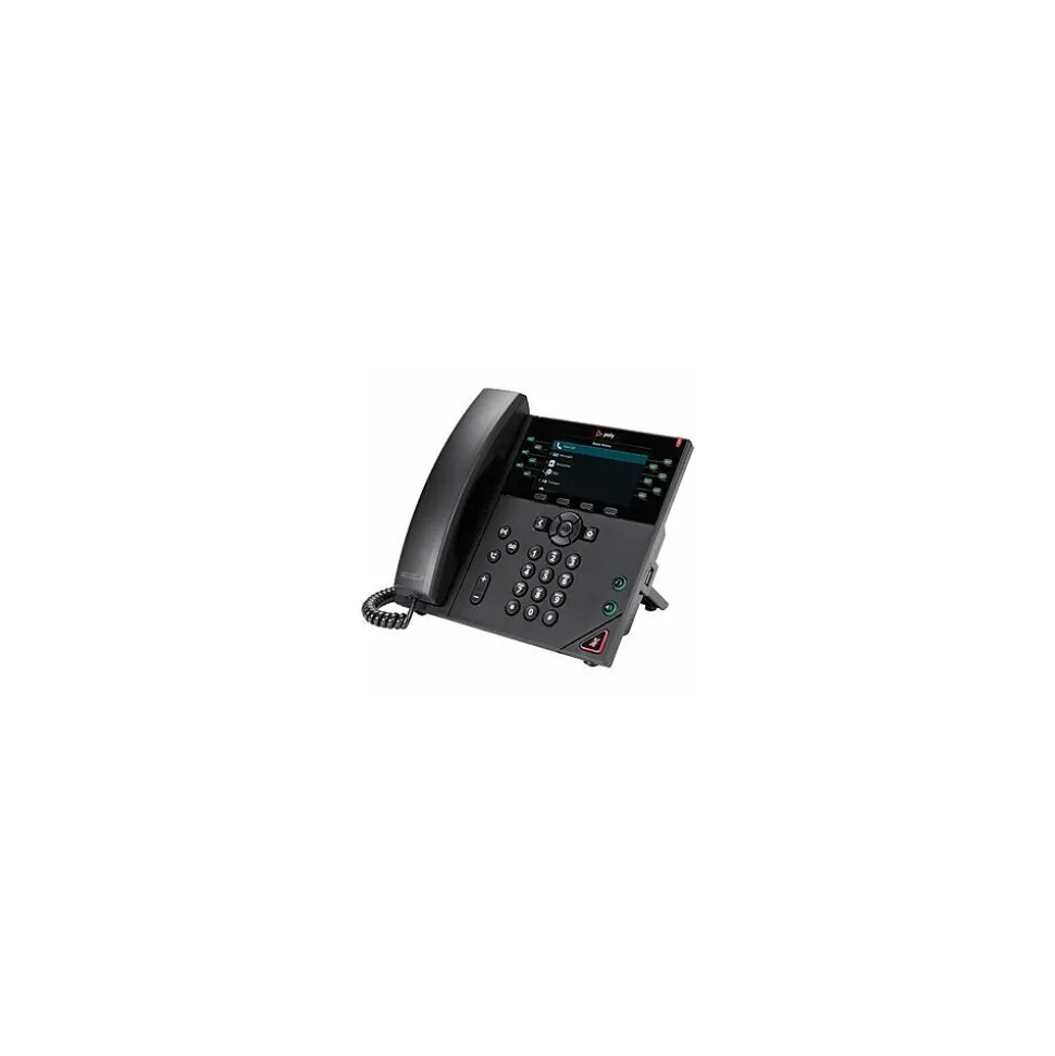 Poly Voice VVX 450 VOIP Phone with Digital Answering, Black (8B1L7AA#AC3)