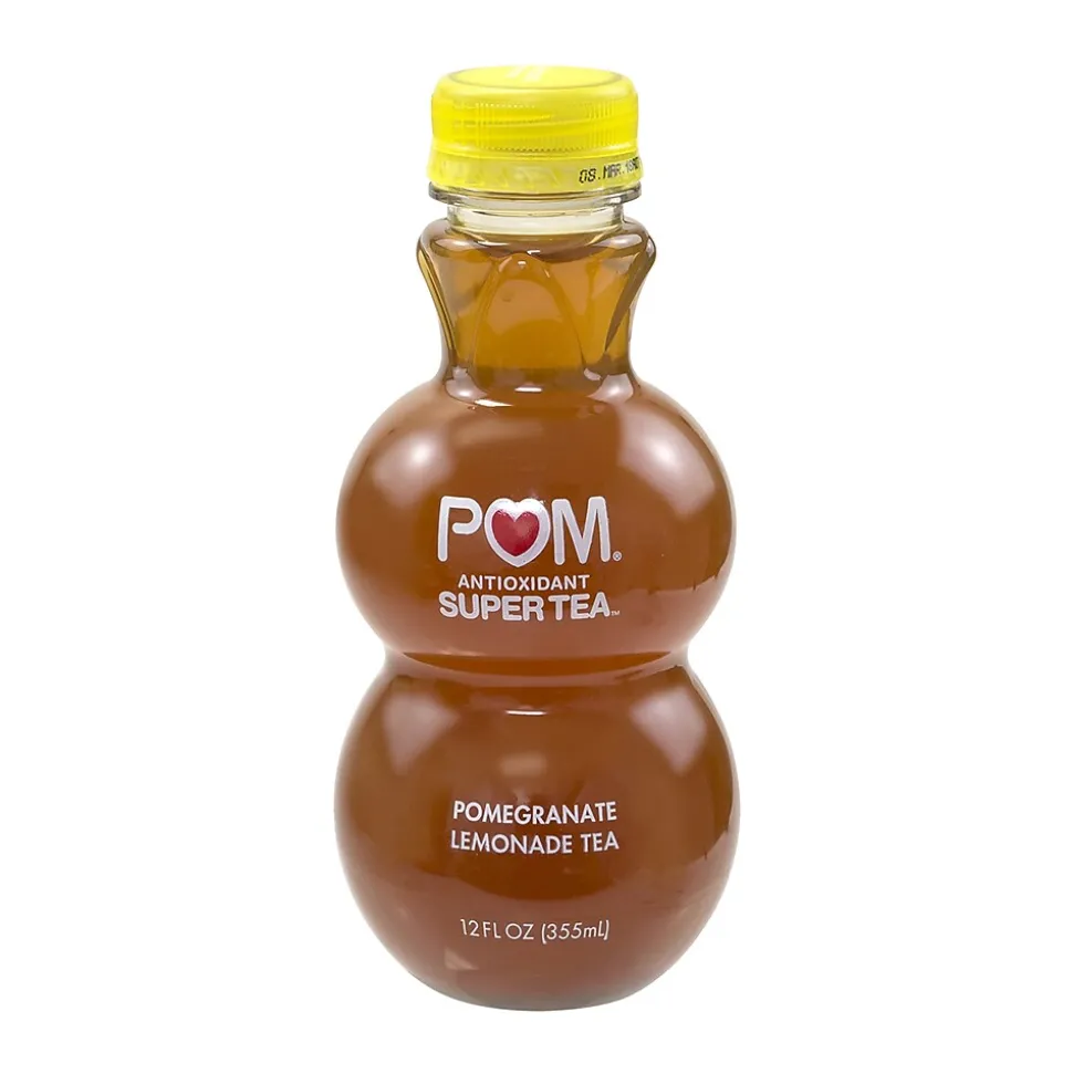 POM Antioxidant Super Tea Pomegranate Lemonade Tea, 12 oz, 6 Count (307-00051)