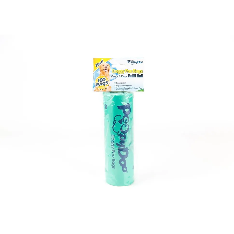 Poopy Pouch Doggy Doo Pet Waste Bags, Green, 12 Rolls/Case (RPD-DOGGY BAGS)
