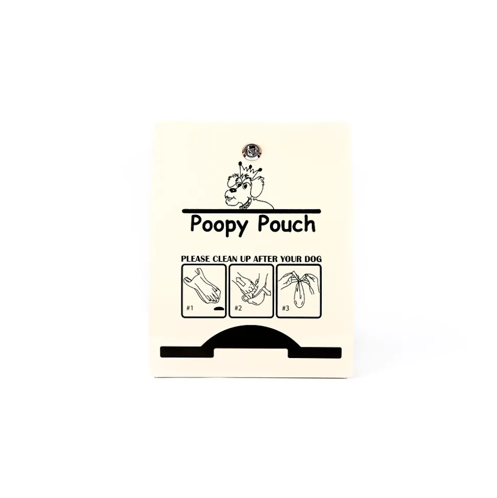 Poopy Pouch Express Pet Waste Bag Dispenser, Silver Metallic (PP-EXP-BEIGE)