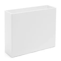 Poppin ABS Plastic File Box, White, 4 Count (101272-MC)