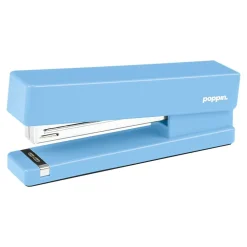 Poppin Desktop Stapler, 20-Sheet Capacity, Sky (108542)