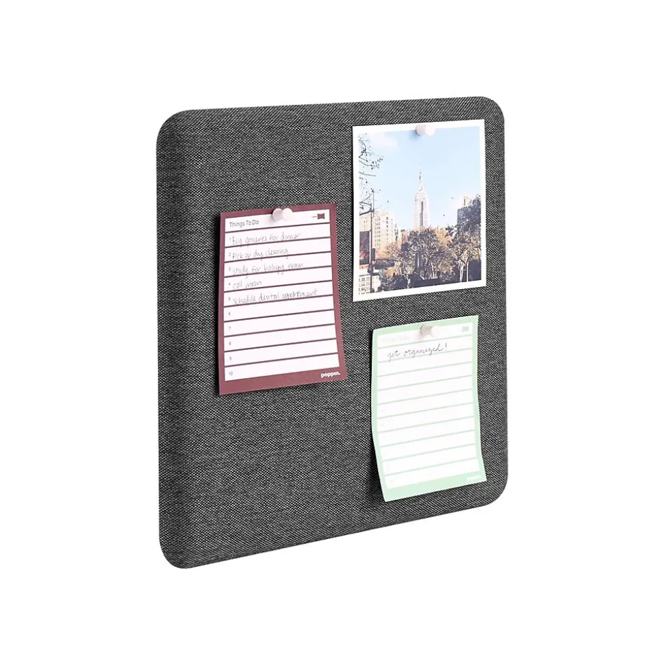 Poppin Fabric Pinboard, 1' x 1' (107120)