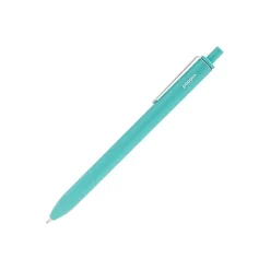 Poppin Luxe Retractable Gel Pen, Fine Point, Blue Ink, 6/Pack (100089)