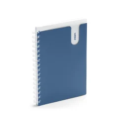 Poppin Medium Notepad, 6" x 8.5", Ruled, Blue/White, 80 Sheets/Pad, 1 Pad/Pack (108263)