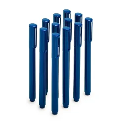 Poppin Navy Signature Ballpoint Pen, Blue Ink, Set of 100 (104603)