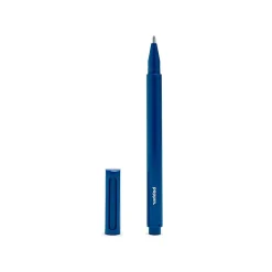 Poppin Navy Signature Ballpoint Pen, Blue Ink, Set of 100 (104603)