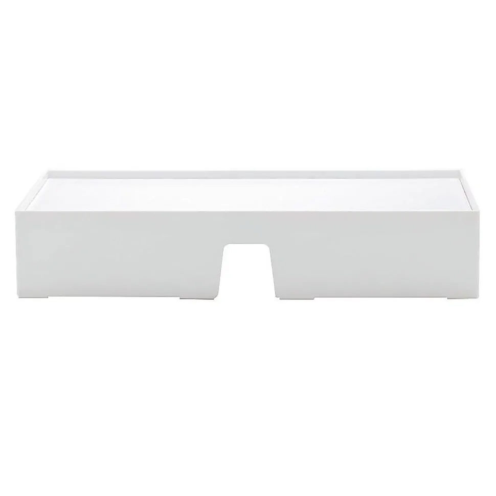 Poppin Non-Adjustable Monitor Riser, White (102092)