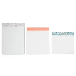 Poppin Notepads, Ruled, Assorted Colors, 80 Sheets/Pad, 3 Pads/Pack (108242)