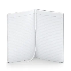 Poppin Soft Cover Notebooks, Medium, White, 100/Box (105046)
