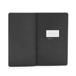 Poppin Soft Cover Notebooks, Medium, Black, 100/Box (105043)