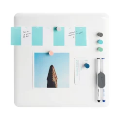 Poppin Steel Dry-Erase Whiteboard, 12.5