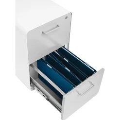 Poppin Stow 2-Drawer Mobile Vertical File Cabinet, Letter/Legal Size, Lockable, 25