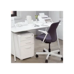 Poppin Stow 3-Drawer Mobile Vertical File Cabinet, Letter/Legal Size, Lockable, 24