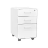 Poppin Stow 3-Drawer Vertical File Cabinet, Locking, Letter/Legal, White, 20"D (100915)