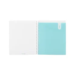 Poppin 1-Subject Notebooks, 8.5" x 11", College Ruled, 80 Sheets, Blue (102043)