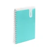 Poppin 1-Subject Notebooks, 6" x 8", College Ruled, 80 Sheets, Blue, 24/Carton (101351-MC)