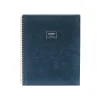 Poppin Velvet Professional Notebooks, 8.25" x 10.25", Narrow Ruled, 40 Sheets, Blue (106159)