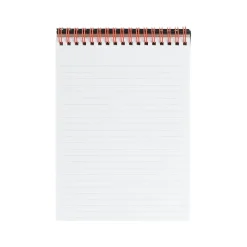 Poppin Work Happy Notebook, 5.8" x 8.25", Ruled, 40 Sheets, Lagoon + Clay (107491)