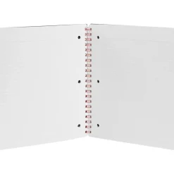 Poppin Work Happy 1-Subject Notebook, 8.5" x 11", Ruled, 40 Sheets, Light Gray (108849)