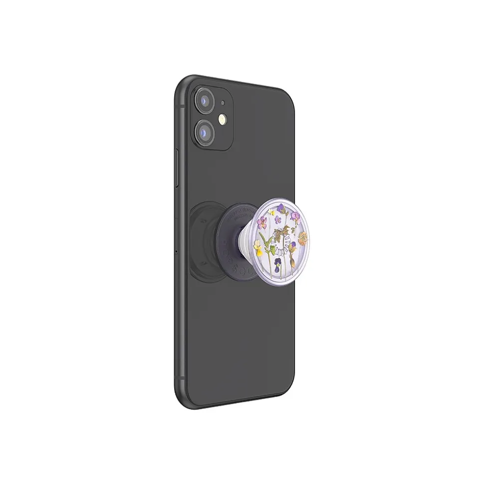 PopSockets PlantCore Cell Phone Grip, Translucent Purple Fields (806198)
