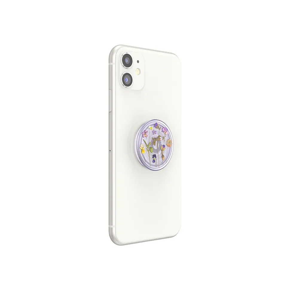 PopSockets PlantCore Cell Phone Grip, Translucent Purple Fields (806198)