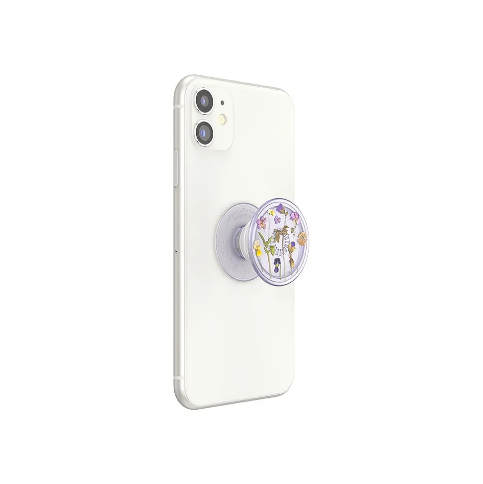 PopSockets PlantCore Cell Phone Grip, Translucent Purple Fields (806198)