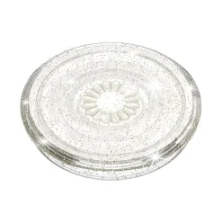 PopSockets PopGrip Clear Glitter Silver Universal Grip (805149)