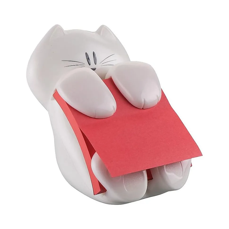 Post-it® Cat Pop-Up Dispenser for 3" x 3" Notes, White (CAT-330)