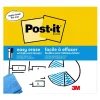 Post-it Easy Erase Plastic Adhesive Dry-Erase Whiteboard, 9.1" x 9.1", 2/Pack (FWS-Sheets-2PK)