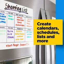 Post-it Easy Erase Plastic Adhesive Dry-Erase Whiteboard, 9.1