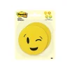 Post-it Emoji designs Super Sticky Printed Notes, 3" x 3", Yellow, 30 Sheets/Pad, 2 Pads/Pack (BC-2030-EMOJI)