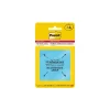 Post-it Full Adhesive Notes, 3" x 3", Energy Boost Collection, 30 Sheet/Pad, 4 Pads/Pack (F3304SSAU)