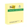 Post-it Greener Recycled Notes, 3" x 5", Canary Collection, 100 Sheet/Pad, 12 Pads/Pack (655RPYW)